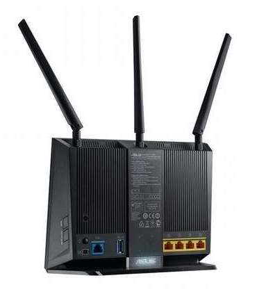 ASUS DSL-AC68U wireless router Gigabit Ethernet Dual-band (2.4 GHz / 5 GHz) Black