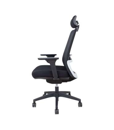 Töötool SANTO 66x66xH115-125cm, must võrkkangas