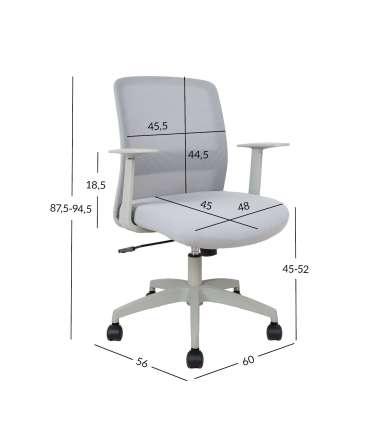 Töötool FARO 60x56xH87,5-94,5cm, hall