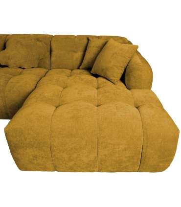 Nurgadiivan FORTE U-kujuline VN 374x242/162xH76cm, pruunikaskollane