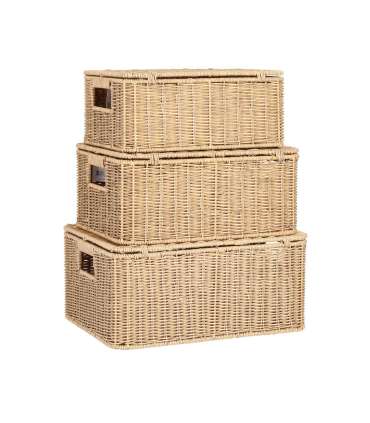 Korv BASILE 37x27xH17cm, helepruun