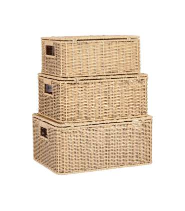 Korv BASILE 34x24xH15cm, helepruun