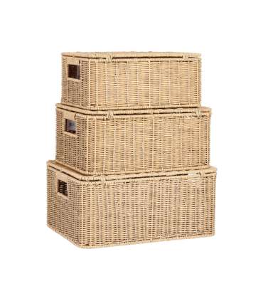 Korv BASILE 31x21xH13cm, helepruun