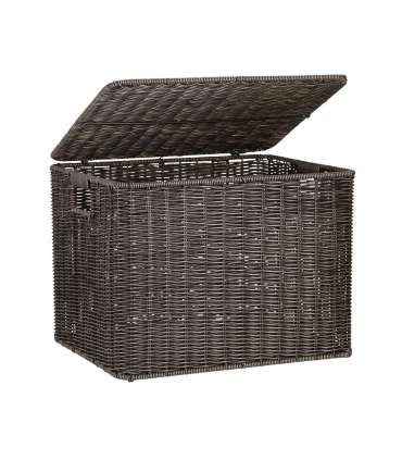 Korv BASILE 39x31xH29cm, tumepruun