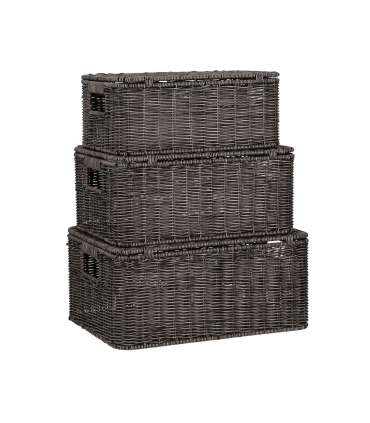 Korv BASILE 34x24xH15cm, tumepruun