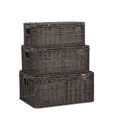 Korv BASILE 31x21xH13cm, tumepruun