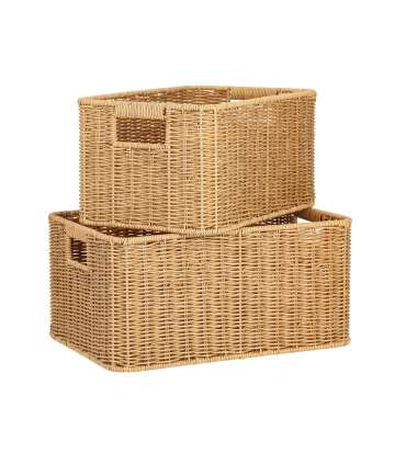 Korv BASILE 37x26xH18cm, helepruun