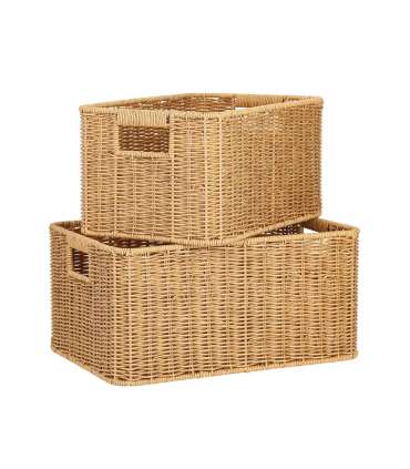 Korv BASILE 33x22xH17cm, helepruun