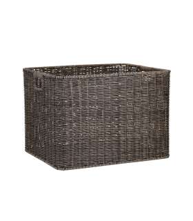 Korv BASILE 45x37xH32cm, tumepruun