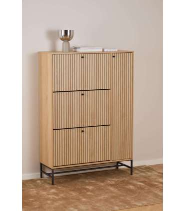 Jalanõudekapp ALBANY 98,7x35xH140,4cm, naturaalne