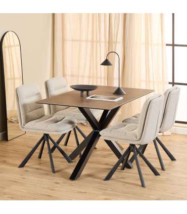 Söögilaud HEAVEN 135x80xH75,5cm, pruun