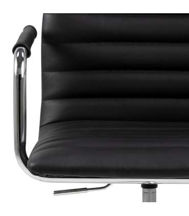 Töötool WINSLOW 45x58xH103cm, must nahk/kroom