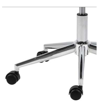 Töötool WINSLOW 45x58xH103cm, must nahk/kroom