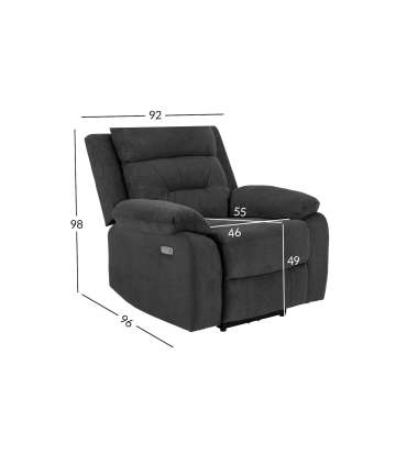Tugitool VANSBRO recliner, hall