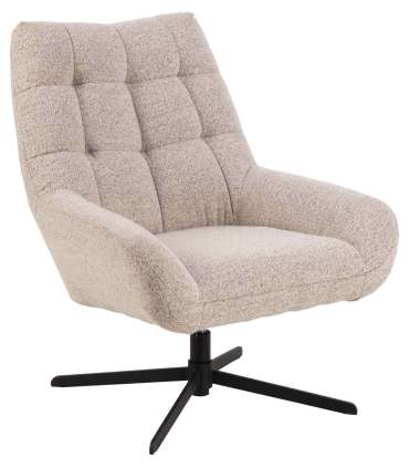 Tugitool PARIS beež, 73x82xH88cm, kangas, metall