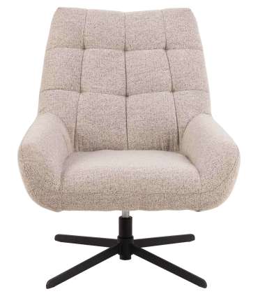 Tugitool PARIS beež, 73x82xH88cm, kangas, metall