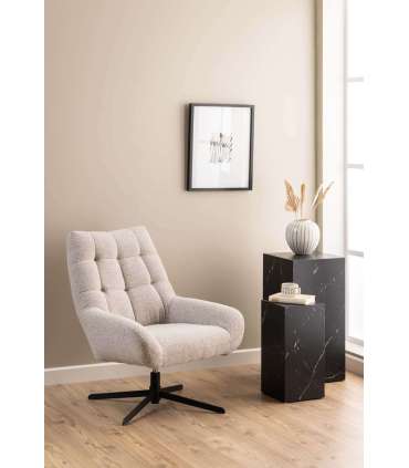 Tugitool PARIS beež, 73x82xH88cm, kangas, metall