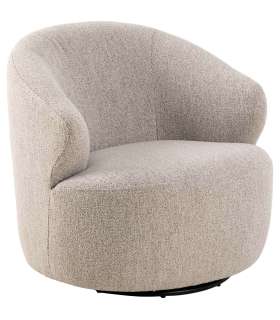 Tugitool WESTPORT beež, 80x80xH76,5cm, kangas, metall