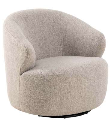 Tugitool WESTPORT beež, 80x80xH76,5cm, kangas, metall