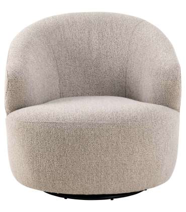 Tugitool WESTPORT beež, 80x80xH76,5cm, kangas, metall