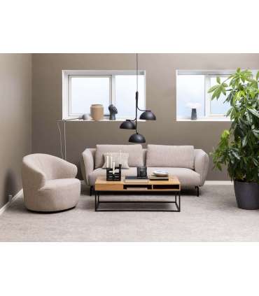 Tugitool WESTPORT beež, 80x80xH76,5cm, kangas, metall