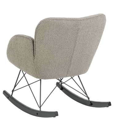 Kiiktool KELSEY pruun, 67,5x90xH80cm, kangas, puit, metall