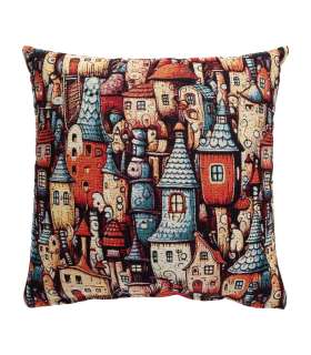 Padi HOLLY 45x45cm, lukuga, fantaasialinn, kangas 50% puuvill, 50% polüester, kangas 491