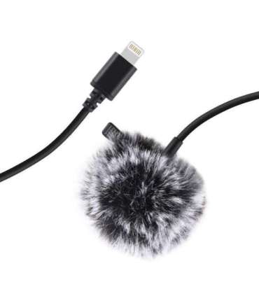 Jack Puluz tie microphone with clip PU426 1.5m 3.5mm Lightning