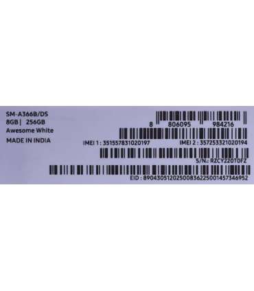 Samsung Galaxy A36 17 cm (6.7") Dual SIM Android 15 5G USB Type-C 8 GB 256 GB 5000 mAh White