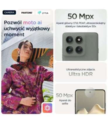 Motorola edge 60 pro 16.9 cm (6.67") Dual SIM Android 15 5G USB Type-C 12 GB 512 GB 6000 mAh Grey