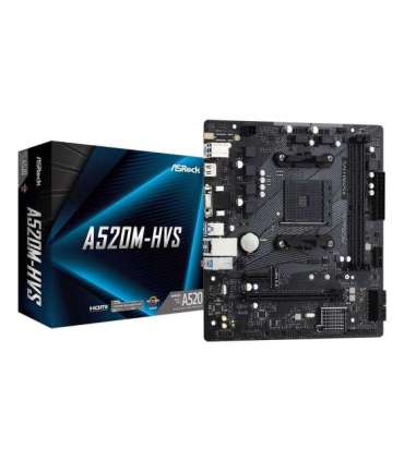 Asrock A520M-HVS AMD A520 Socket AM4 micro ATX