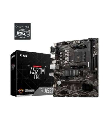 MSI A520M PRO Socket AM4 micro ATX