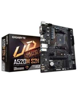 GIGABYTE A520M S2H Motherboard - Supports AMD Ryzen 5000 Series AM4 CPUs, 4+3 Phases Pure Digital VRM, up to 5100MHz