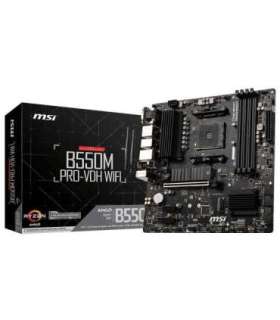 MSI B550M PRO-VDH WIFI motherboard AMD B550 Socket AM4 micro ATX