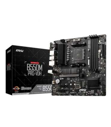 MSI B550M PRO-VDH AMD B550 Socket AM4  micro ATX