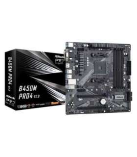Asrock B450M Pro4 R2.0 AMD B450 Socket AM4 micro ATX