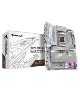 GIGABYTE X870 AORUS ELITE WIFI7 ICE Motherboard - Supports AMD Ryzen 9000 CPUs, 16+2+2 Phases Digital VRM, up to 8200MHz