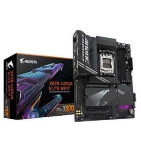 GIGABYTE X870 AORUS ELITE WIFI7 Motherboard - Supports AMD Ryzen 9000 CPUs, 16+2+2 phases VRM, up to 8000MHz DDR5 (OC),