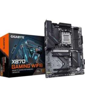 GIGABYTE X870 GAMING WIFI6 Motherboard - Supports AMD Ryzen 9000 CPUs, 8+2+2 phases VRM, up to 8000MHz DDR5 (OC), 1xPCIe