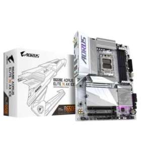 GIGABYTE B650E AORUS ELITE X AX ICE Motherboard - AMD Ryzen 9000 Series CPUs, 12+2+2 Phases VRM, up to 8000MHz DDR5