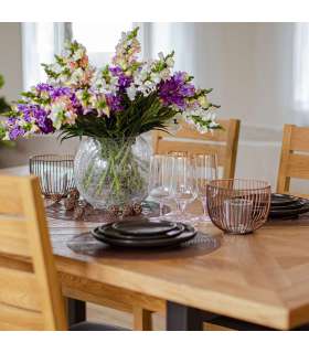 Ваза CRACK BOWL D20,5xH16,5см, стеклянная