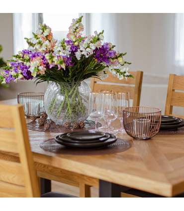 Ваза CRACK BOWL D20,5xH16,5см, стеклянная