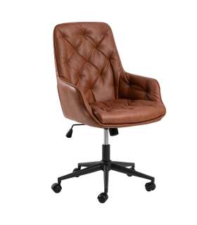 Töötool ERIK pruun, 60x67,5xH106cm, 100% polüuretaan, pulbervärvitud teras