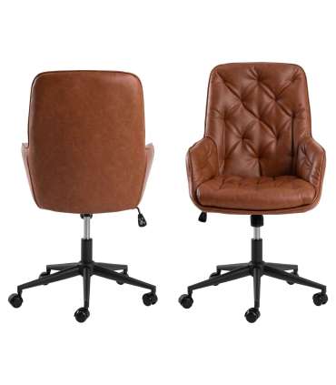 Töötool ERIK pruun, 60x67,5xH106cm, 100% polüuretaan, pulbervärvitud teras