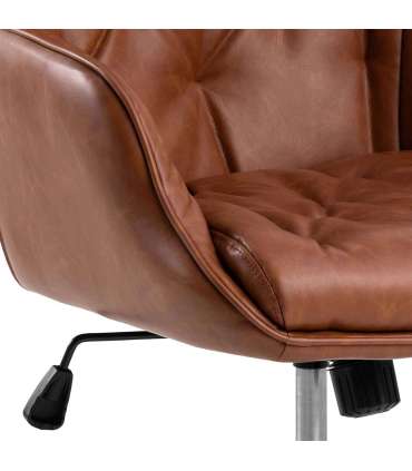 Töötool ERIK pruun, 60x67,5xH106cm, 100% polüuretaan, pulbervärvitud teras