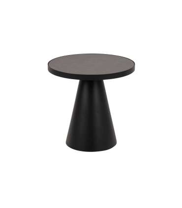 Diivanilaud SOLI D45xH45cm, must klaas, metall