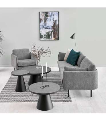 Журнальный столик SOLI D45xH45см, черный