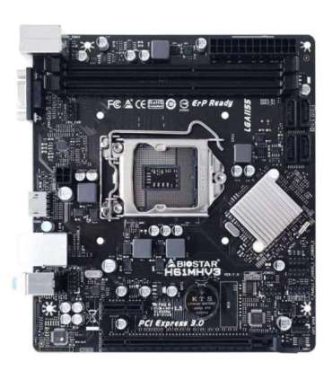 Biostar H61MHV3 motherboard Intel® H61 LGA 1155 (Socket H2) micro ATX
