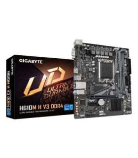 GIGABYTE H610M H V3 DDR4 Motherboard - Supports Intel Core 14th CPUs, 4+1+1 Hybrid Phases Digital VRM, up to 3200MHz