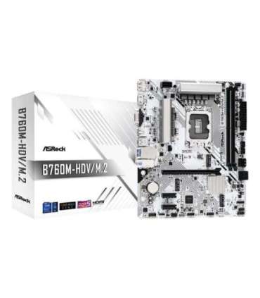Asrock B760M-HDV/M.2 motherboard Intel B760 LGA 1700 micro ATX